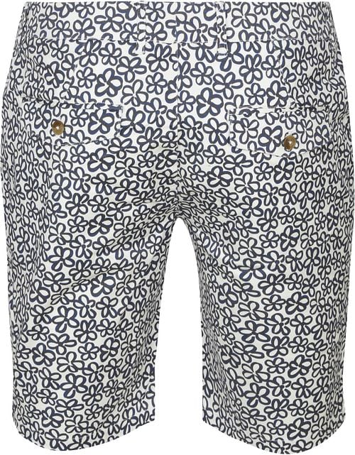 Blue Industry Shorts M8 Flowers Navy Product / Achterkant