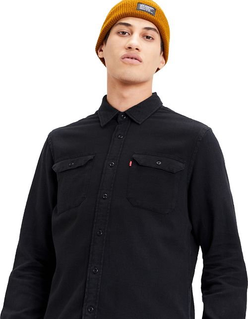 Levi's Barstow Shirt Black Model / Detail