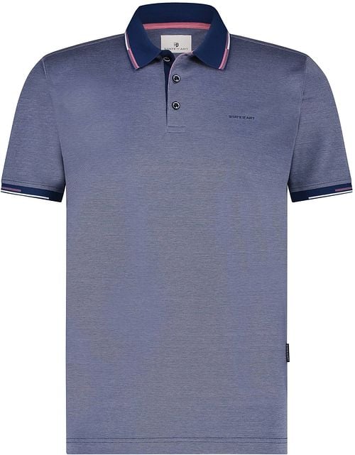 State Of Art Pique Polo Kobaltblauw Product