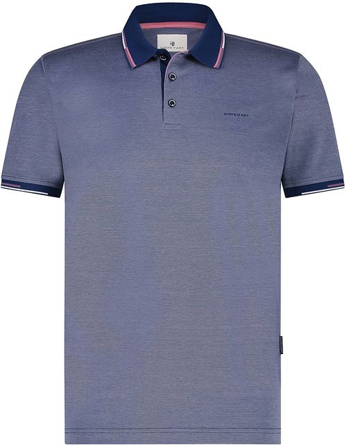 State Of Art Pique Polo Shirt Cobalt Blue Product