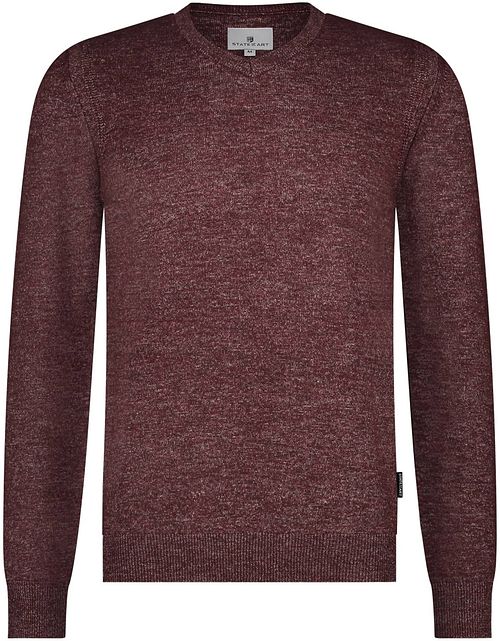 State Of Art Sweater V-Neck Melange Burgundy Product