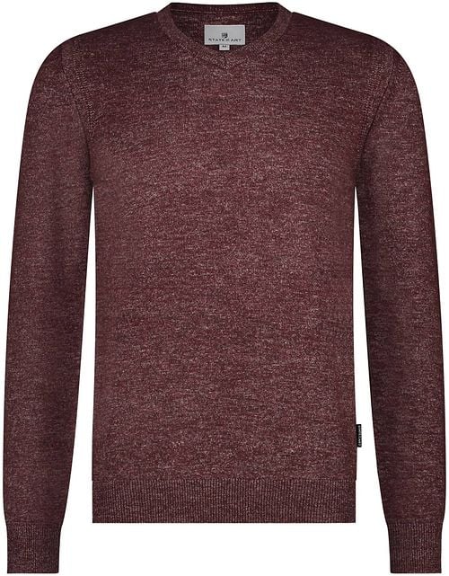 State Of Art Trui V-Hals Melange Bordeaux Product