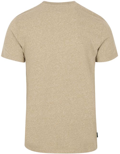 Superdry Classic T-Shirt Melange Beige Product / Achterkant