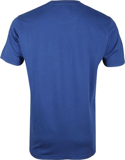 T-shirt biologique standard coloré bleu Product / Achterkant