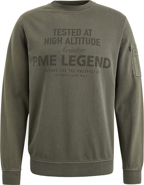 PME Legend Sweater Logo Beluga Vert Product