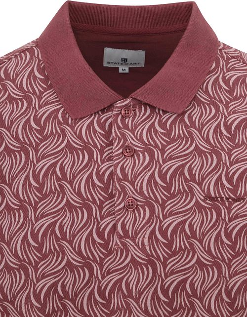 State Of Art Polo Shirt Print Pink Product / Detail