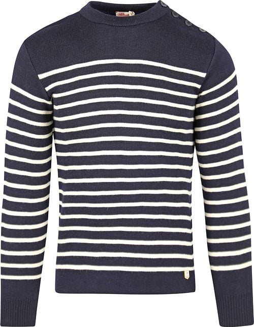 Armor-Lux Molène Pull laine rayé marine Product