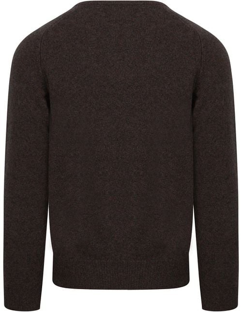 William Lockie Pullover Lambswool V Cocoa Product / Achterkant