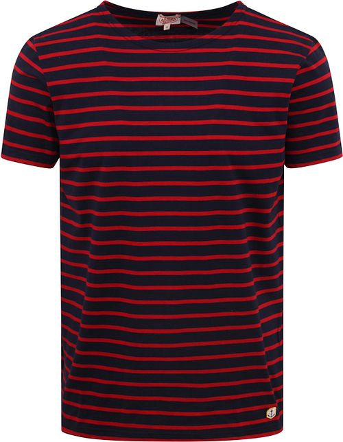 Armor-Lux Hoëdic T-Shirt Stripes Navy Red Product