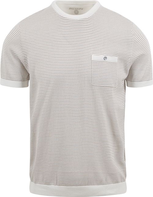 Blue Industry T-Shirt Rayures Ecru Product