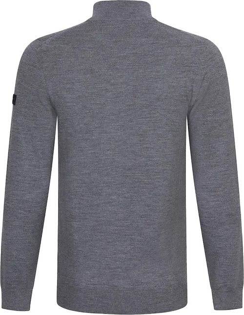 Cavallaro Merino Half-Zip Grey Product / Achterkant