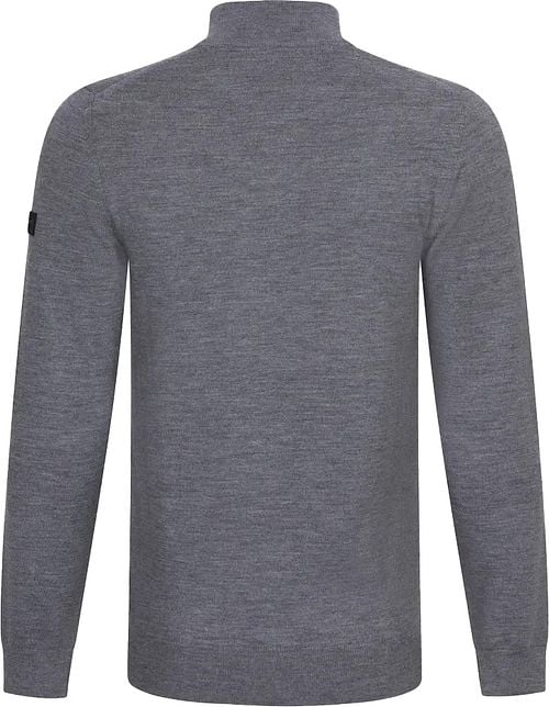 Cavallaro Merino Half-Zip Grijs Product / Achterkant