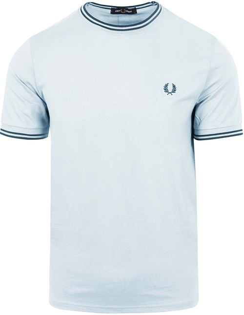 Fred Perry T-Shirt M1588 Lichtblauw V08 Product