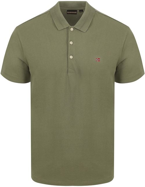 Napapijri Ealis Polo Shirt Olive Green