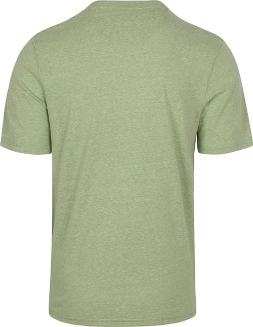 Scotch And Soda T-Shirt Melange Groen Product / Achterkant