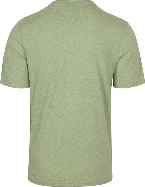 Scotch And Soda T-Shirt Melange Grun Product / Achterkant