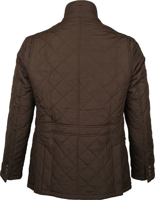 Barbour Jacket Quilted Lutz Brown Product / Achterkant