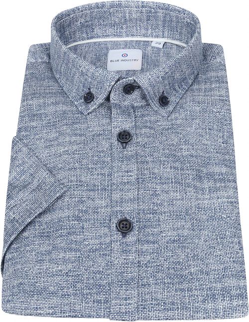 Blue Industry KA Hemd Jersey Melange Blau Product / Detail
