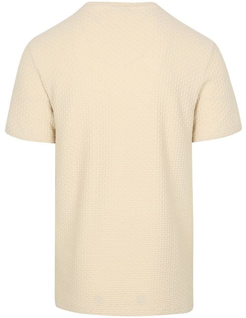 No-Excess T-Shirt Jacquard Ecru Product / Achterkant