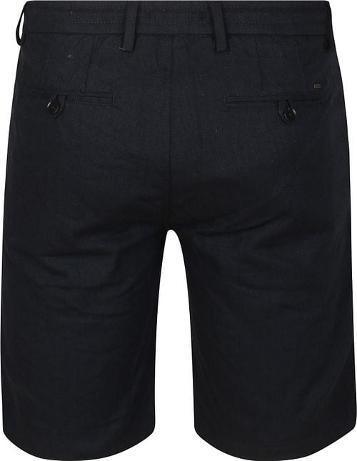 Vanguard V11 Short Herringbone Linen Blend Navy Product / Achterkant