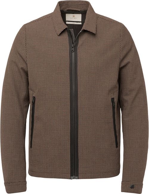 Cast Iron Zip Jacke Karo Braun Product