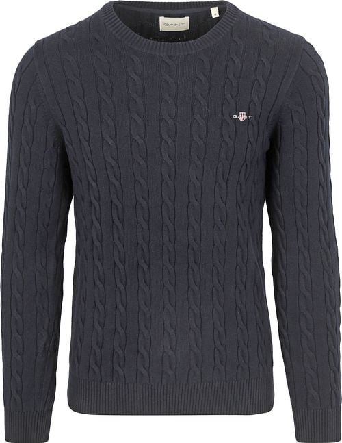 Gant Pullover Cable Navy Product