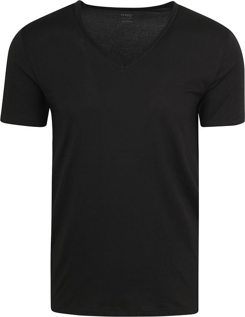 Mey V-neck Dry Cotton T-shirt Black Product
