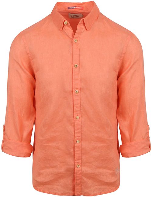 Scotch and Soda Leinen Hemd Lachs Product