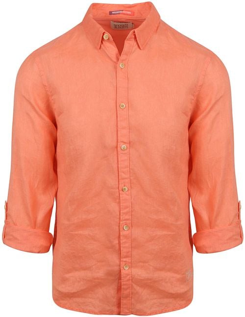 Scotch and Soda Linen Shirt Salmon Product