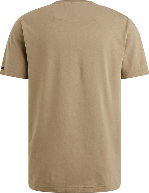PME Legend American Classic T-Shirt Seneca Rock Beige Product / Achterkant