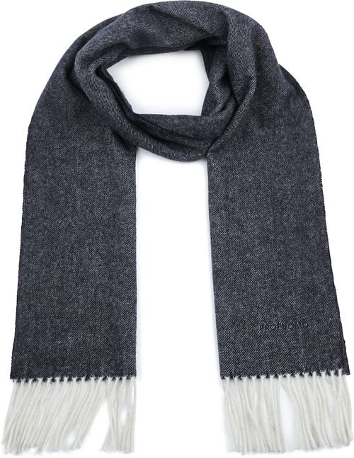 Profuomo Sjaal Lamswol Navy Blauw Product