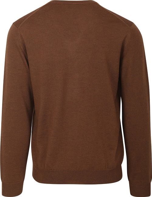 Olymp Casual Pullover Wolle Braun Product / Achterkant