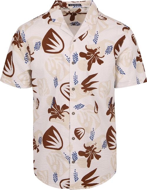 No Excess Short Sleeve Shirt Seersucker Beige Product