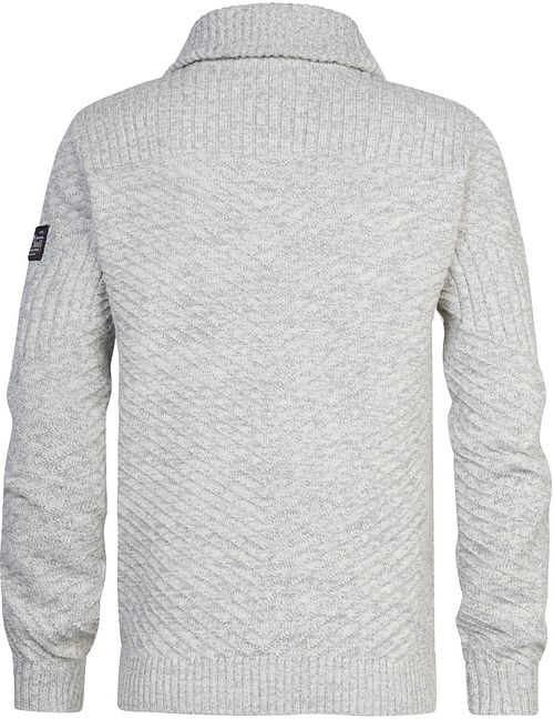 Petrol Cardigan Kankakee Gris Product / Achterkant