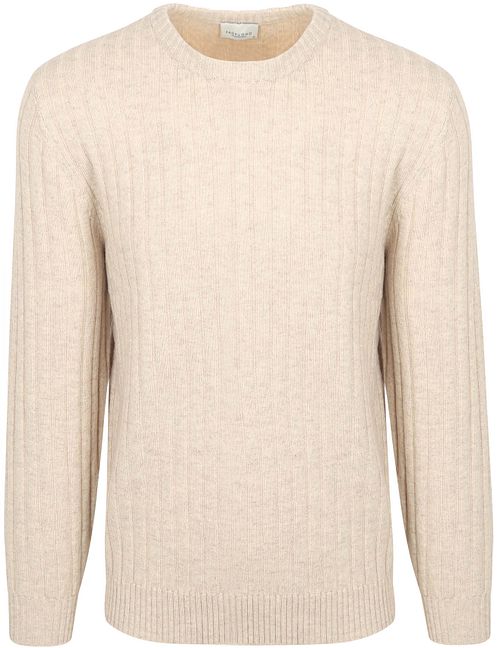 Profuomo Pull Rib Mix Laine Sand Product