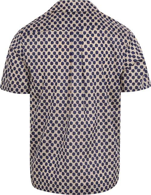 Scotch and Soda Shirt Beige Print Product / Achterkant