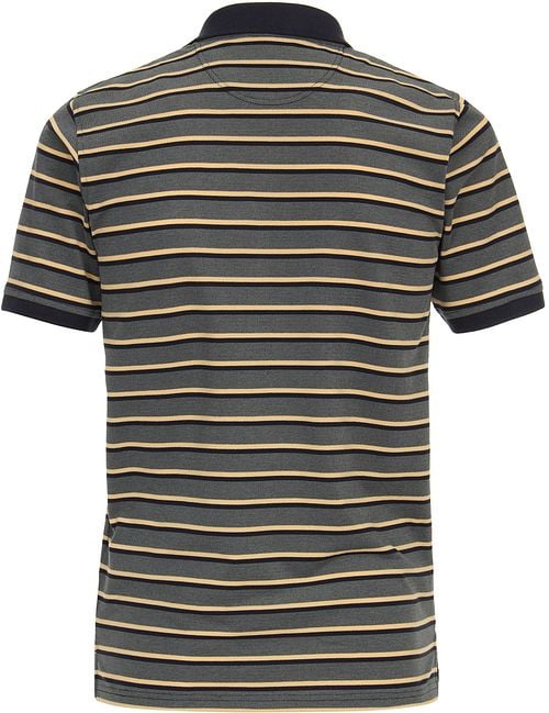 Casa Moda Polo Shirt Stripes Green Product / Achterkant