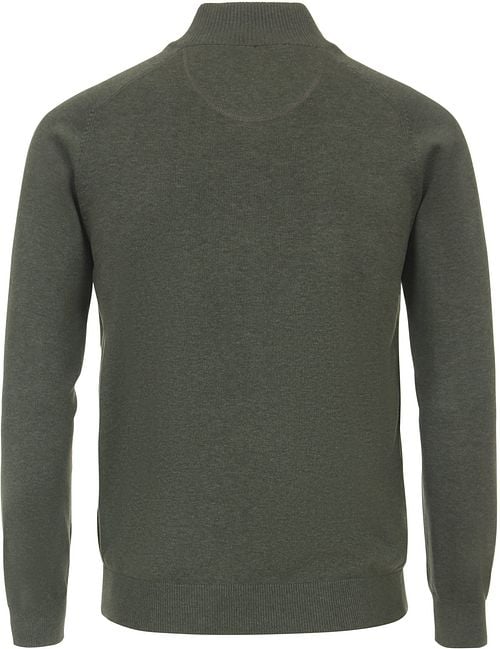 Casa Moda Pullover Zip Green Product / Achterkant