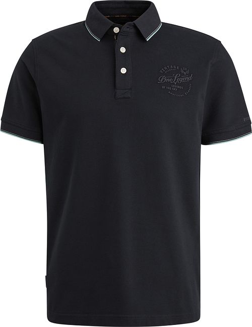 PME Legend Poloshirt Piqué Logo Marine Product