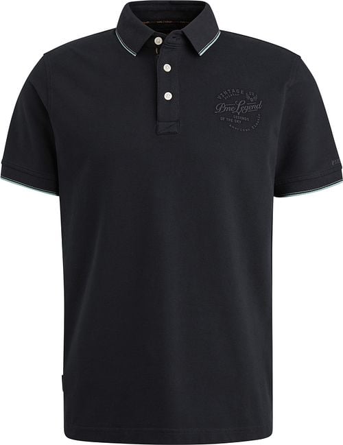PME Legend Poloshirt Piqué Logo Navy Product