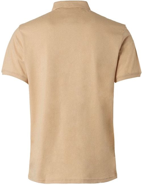 No Excess Polo Linnen Beige Product / Achterkant