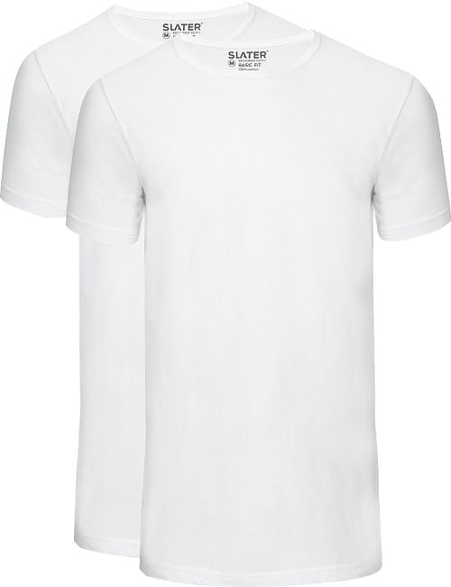Slater 2er-Pack Basic Fit T-shirt Weiß Product