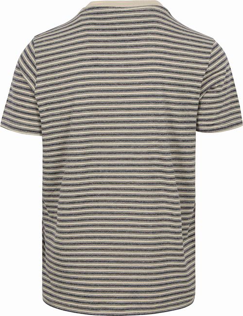 Anerkjendt Akrod T-shirt Streifen Blau Product / Achterkant