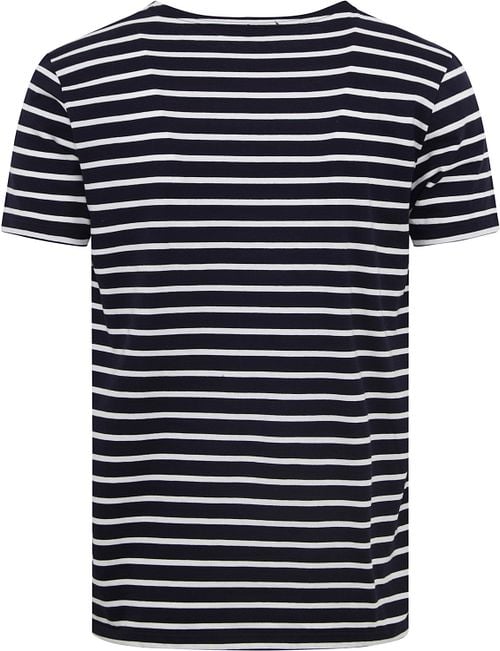 Armor-Lux Hoëdic T-Shirt Stripes Navy Product / Achterkant