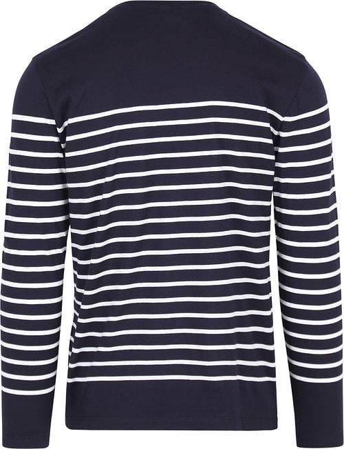 Armor-Lux Port-Louis T-Shirt Stripes Dark Blue Product / Achterkant