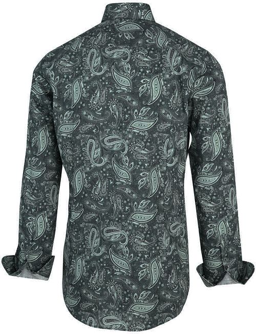 Blue Industry Overhemd Paisley Groen Product / Achterkant