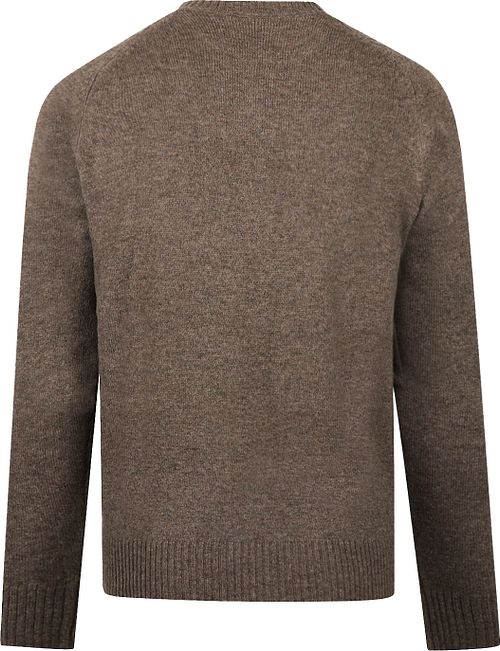 McGregor Pullover Lambswool Melange Taupe Product / Achterkant