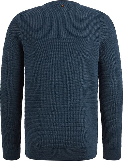 PME Legend Trui Mouliné Navy Product / Achterkant