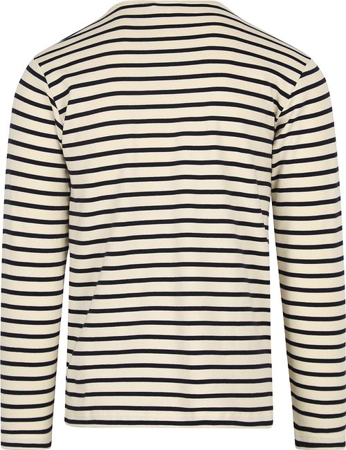 Armor-Lux Houat Pullover Streifen Off White Product / Achterkant
