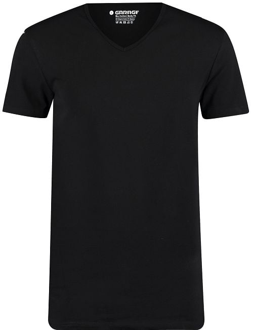 Garage 2-Pack Basic T-shirt Bio V-Neck Zwart Product
